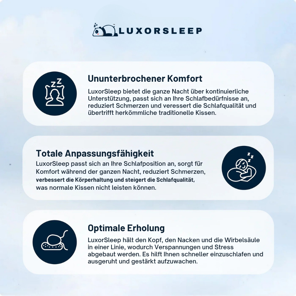 LuxorSleep – Der Komfort, den Sie verdienen.